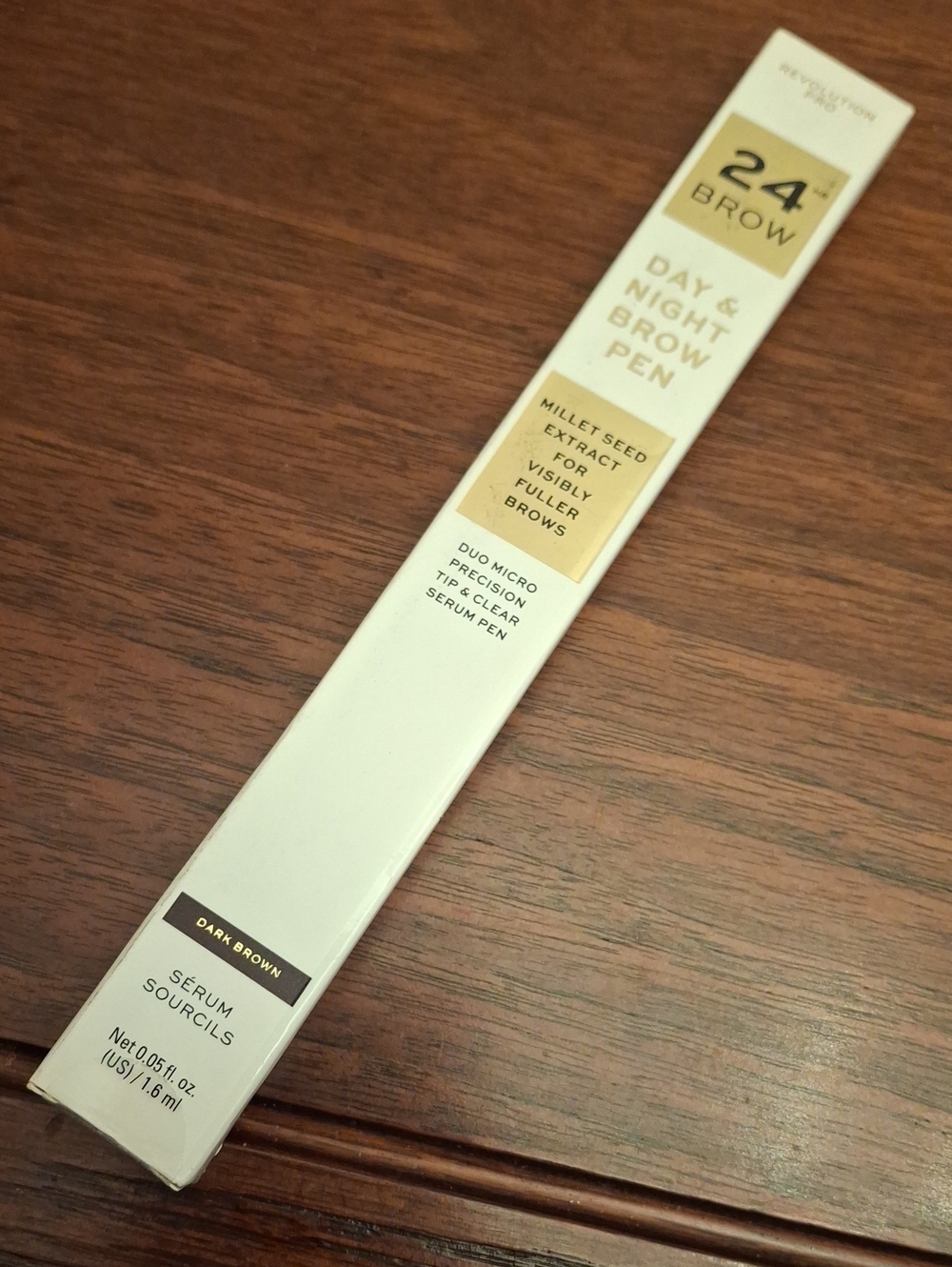Revolution 24hr Brow Day & Night Brow Pen 1.6ml - Dark Brown